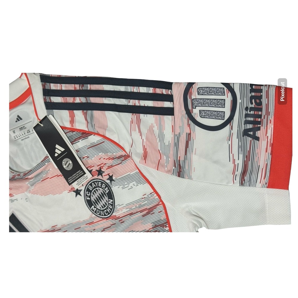 Adidas FC Bayern Munchen 2024-25 Away Jersey Mens Medium Slim Fit White JJ2143 - Picture 6 of 7